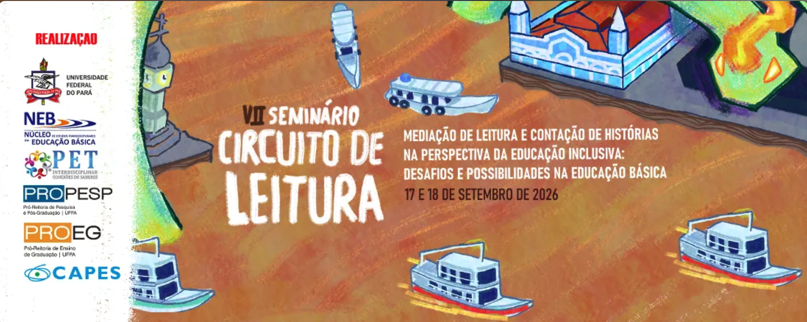VII Seminário Circuito de Leitura: Mediação de leitura e Contação de histórias na perspectiva da Educação Inclusiva: desafios e possibilidades na Educação Básica